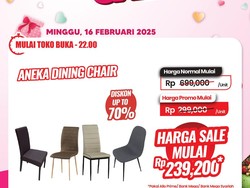 Transmart Full Day Sale! Kursi Diskon hingga 70%, Mulai Rp 200 Ribuan