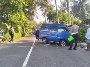 Mobil Oleng Tabrak Warga dan Pemotor di Kulon Progo, 1 Orang Tewas