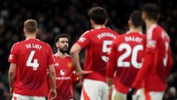 MU tidak pernah menang dalam tujuh pertandingan terakhir di Liga Inggris dengan dua kali imbang dan lima kali kalah. Jadi rekor baru! (Getty)