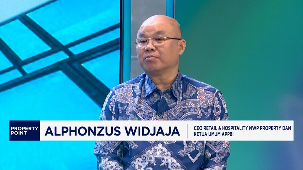 CEO Retail & Hospitality NWP Property dan Ketua UMUM APPBI, Alphonzus Widjaja dalam program CNBC Indonesia Property Point. (CNBC Indonesia TV)