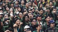 Demonstrasi Mahasiswa Kritik Kabinet Gemuk