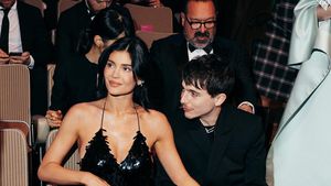 Foto: Momen Mesra Kylie Jenner dan Timothee Chalamet di BAFTA 2025