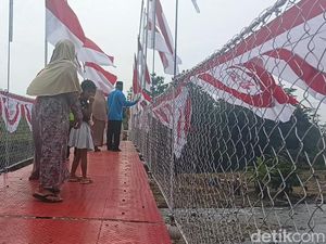 Melihat Jembatan Merah Putih di Batang, Dinanti Warga Sejak 1986! Melihat Jembatan Merah Putih di Batang, Dinanti Warga Sejak 1986!