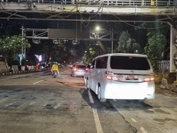 Massa Aksi Indonesia Gelap Bubar, Lalin Patung Kuda Arah Istana Dibuka Lagi