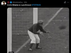 Gambaran Onanatak bisa melihat bola dengan jelas di bawah gawang. (Foto: X.com/KobbieEra)