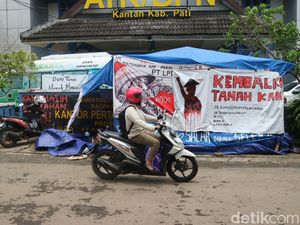 Sepekan Sudah Petani Pundenrejo Kemah di Kantor BPN Pati gegara Masalah Tanah Sepekan Sudah Petani Pundenrejo Kemah di Kantor BPN Pati gegara Masalah Tanah