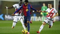 Barcelona menjamu Rayo Vallecano di Estadi Olímpic Lluis Companys, Selasa (18/2/2025) dini hari WIB, pada lanjutan Liga Spanyol.