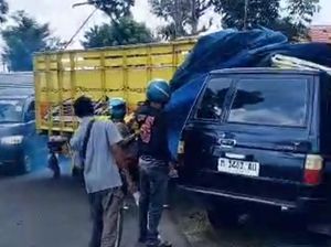 Adu Banteng Truk dan Kijang di Sampang, Dua Balita Meninggal