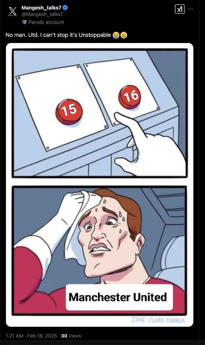 Meme MU Degradasi Meme MU Degradasi
