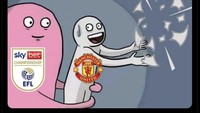 Maksud hati memeluk Liga Europa dan Liga Champions, MU malah kena peluk Divisi Championship akibat posisinya yang rawan terdegradasi dari Premier League. Foto: dok. Internet/X (Twitter)