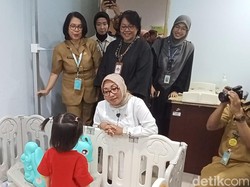 Menteri PPPA Tinjau CKG, Temukan Anak Terlambat Bicara Gegara Main Gadget