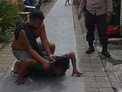 Momen Pelaku KDRT di Makassar Diduga Kesurupan Buaya Saat Hendak Ditangkap