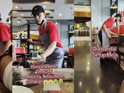 Kerja Keras Pelayan Berkebutuhan Khusus Jadi Sorotan Netizen