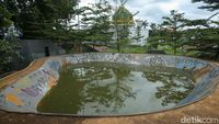 Duh! Arena Skatepark Bekasi Creative Hub Jadi Kolam
