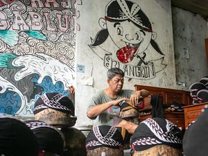 Potret Kampung Blangkon di Solo Potret Kampung Blangkon di Solo