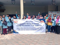 Pedagang Sembako Deklarasi Kamtibmas Jelang Pelantikan Kepala Daerah