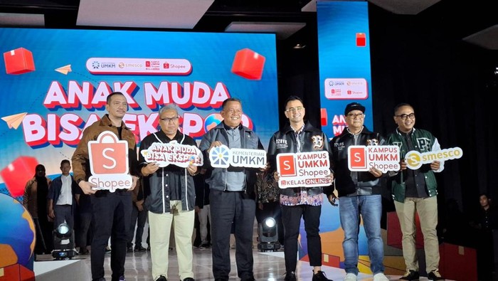 Pemerintah Gandeng Shopee Perluas Ekspor UMKM.
