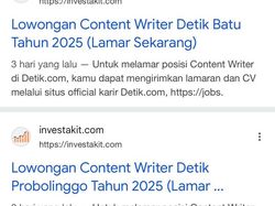 Waspada! Beredar Penipuan Loker Catut detikcom