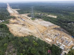 Melihat Progres Proyek Jalan Tol Betung-Jambi Seksi IV