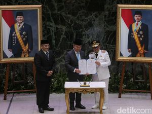 Sertijab Gubernur Jakarta, Pramono Bicara Ahok-Anies Sudah Rukun