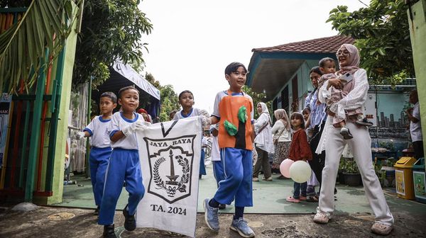Gemasnya Murid TK Saat Peringati Hari Peduli Sampah Nasional