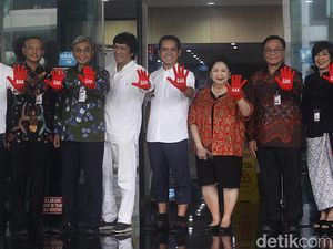 Momen Peluncuran Gerakan Anti Korupsi di KPK Momen Peluncuran Gerakan Anti Korupsi di KPK