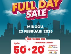Hari Ini Hujan Diskon 50% + 20% di Transmart Full Day Sale, Langsung Serbu!