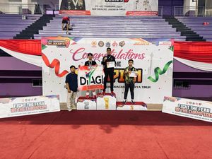 Anggota Polresta Bogor Juara 1 Liga Taekwondo DKI Series 9