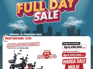Deretan Sepeda Listrik Diskon Tembus 45% di Transmart Full Day Sale