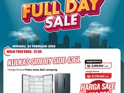 Kulkas Side by Side 436L Murah di Transmart Full Day Sale, Ini Harganya