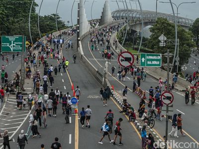 Suasana CFD Terakhir Jelang Ramadan di Bekasi