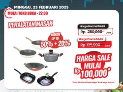 Peralatan Masak Didiskon Gede-gedean di Transmart Full Day Sale, Jadi Segini Harganya