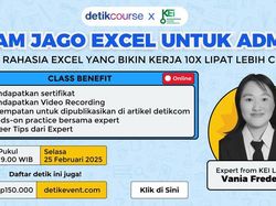 Stop Buang Waktumu! Kerja Lebih Cepat dan Efisien dengan Kelas Excel detikcourse