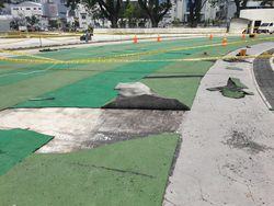 Jalur Joging Lapangan Merdeka Medan Rusak Usai Diresmikan, Ini Kata Pemkot