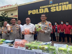 Polda Sumut Ringkus 37 Pelaku Narkoba dalam 2 Bulan, 97 Kg Sabu Disita Polda Sumut Ringkus 37 Pelaku Narkoba dalam 2 Bulan, 97 Kg Sabu Disita