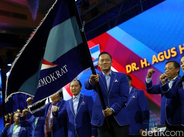 Momen AHY Terpilih Kembali Jadi Ketum Demokrat Periode 2025-2030