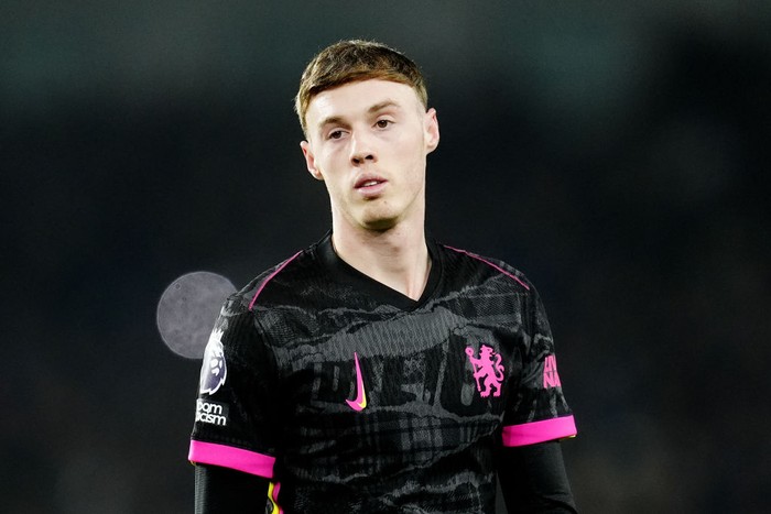 Chelsea's Cole Palmer during the Premier League match at the American Express Stadium, Brighton. Picture date: Friday February 14, 2025. (Photo by Adam Davy/PA Images via Getty Images)
