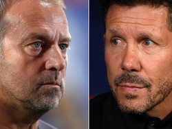 Video Barcelona Vs Atletico: Hansi Flick-Simeone Saling Memuji