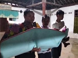 40 Rumah Terendam Banjir Luapan Kali Lamong Mojokerto, Lansia Dievakuasi