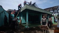 Rumah, Masjid dan Puskesmas Rusak Diterjang Angin Kencang di Klaten