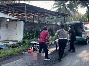 Ngeri, Pemotor Tewas Tergilas Truk Tronton di Jalan Denpasar-Gilimanuk