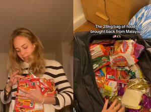 Bule Ini Borong 28 Kg Snack dari Malaysia, Ada Mie Instan Indonesia Bule Ini Borong 28 Kg Snack dari Malaysia, Ada Mie Instan Indonesia