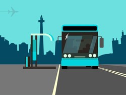 Bus Listrik Menyala di Jakarta