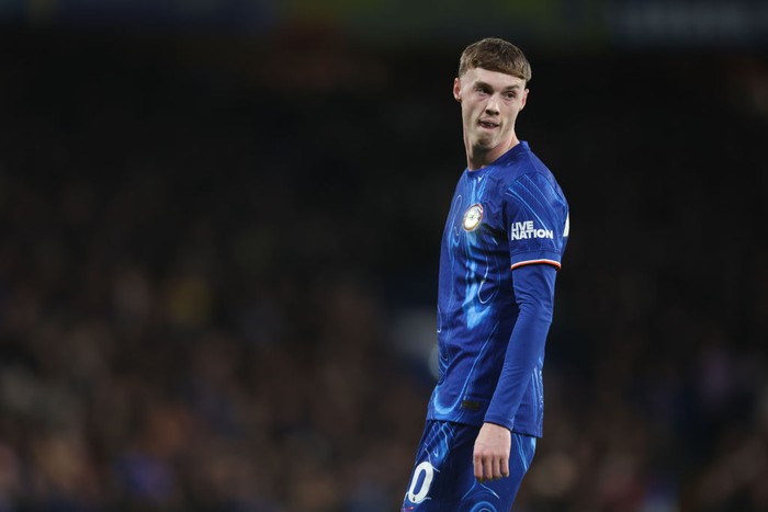 LONDON, ENGLAND - FEBRUARY 25: Chelseas Cole Palmer during the Premier League match between Chelsea FC and Southampton FC at Stamford Bridge on February 25, 2025 in London, England. (Photo by Rob Newell - CameraSport via Getty Images)