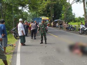 Tabrakan Bus Vs Motor di Jember, 1 Orang Tewas