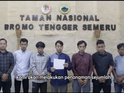 7 Pendaki Ilegal Sombong Gunung Semeru Di-blacklist dan Tanam 20 Pohon