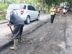 Jalan Denpasar-Gilimanuk dan Jalan Nasional di Karangasem Diperbaiki