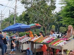 Berkah Penjual Bunga di Makam Ngagel Surabaya Jelang Ramadan