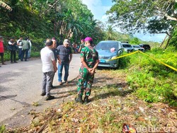 Situasi Rekonstruksi Ulang Oknum TNI AL Bunuh Wanita di Pantai Saoka Sorong