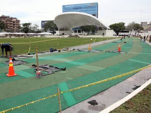 Baru Diresmikan, Lapangan Merdeka Medan Sudah Rusak